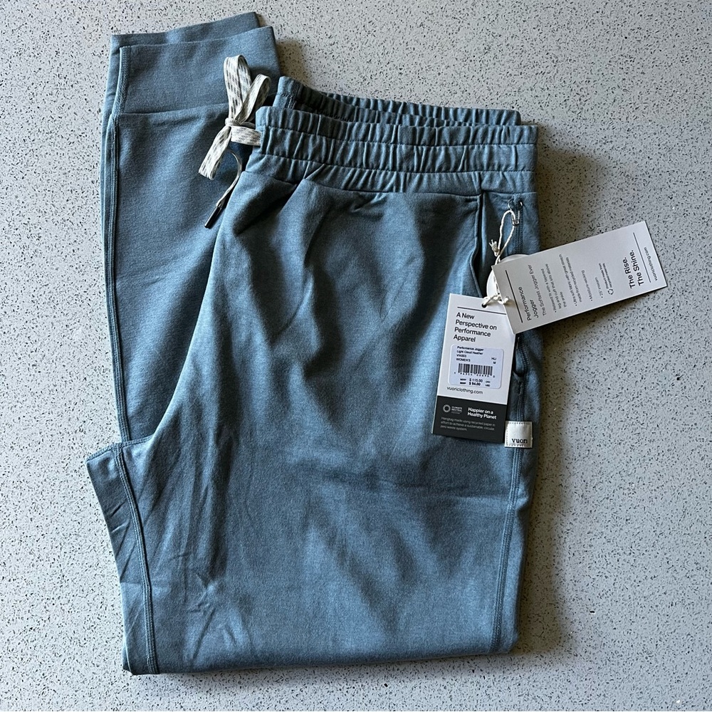 NWT VUORI Light Cloud Heather Performance Joggers sz M